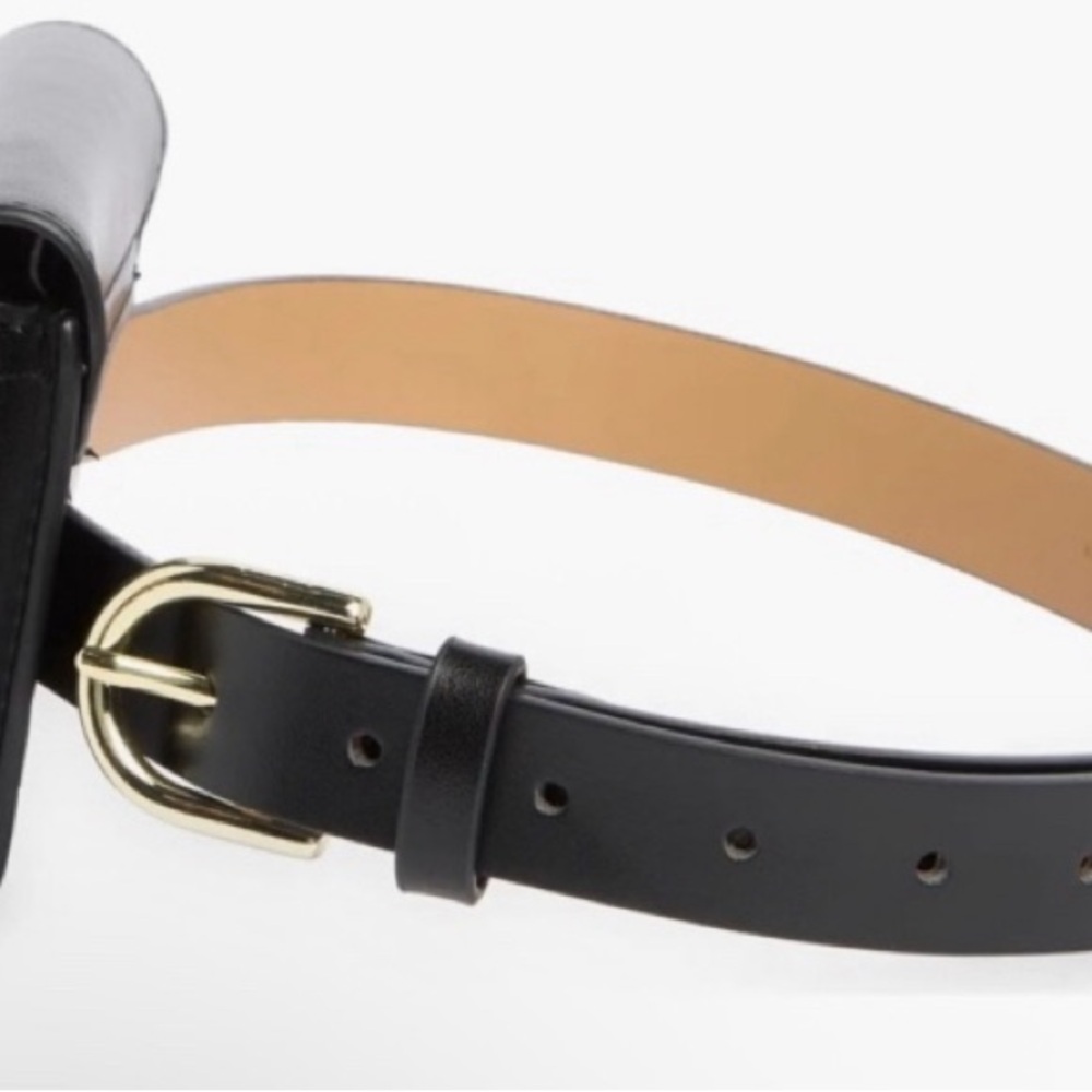 Kate Spade Black Leather Bow Fanny Pack - Picture 4 of 11